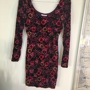 velvet bodycon dress